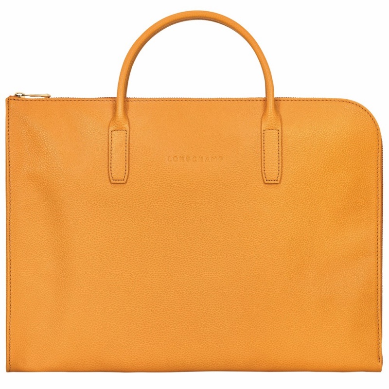 Orange Longchamp Le Foulonne S Men's Briefcase Bags